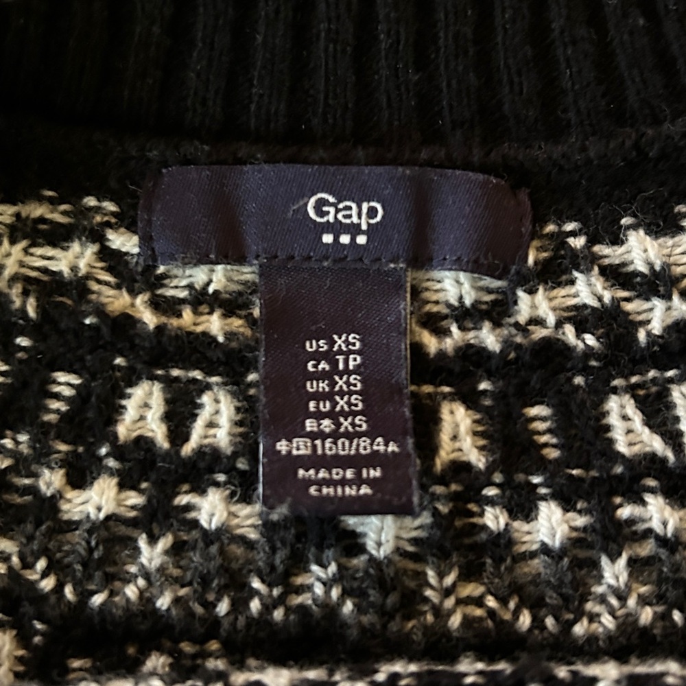 GAP Fair Isle Sweater XS - Picture 5 of 10